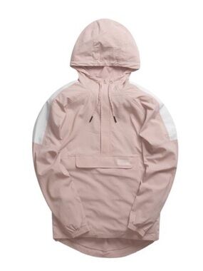 Women New Balance Lightweight Hooded Anorak Jacket - Dusty Pink, Mauve - Medium